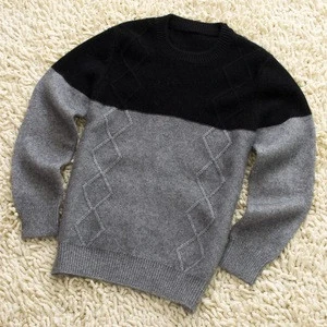 winter knitted children pullover 100% cashmere kids sweater