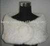 Winter rabbit fur shawl