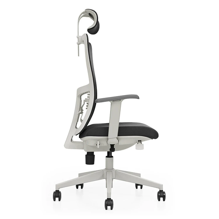 Wire control multi-function mechanism high back swivel office chair lumbar support desk chair with extendable arms