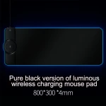 Wireless Charging RGB Mouse Pad Large xxl 10W/7.5W Luminous Gaming Keyboard Pad Computer Mousepad PC Desk Play Mat with Backlit