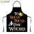Import Witch / Witchcraft / Hocus Pocus Letter Print Apron Women Canvas Aprons Kitchen Restaurant Accessories Waterproof Party Aprons from China