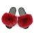 Import Woman fur slippers in faux fur slippers, real soft fox fur slippers, women raccoon fur slippers from China