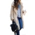 Import Womens plush fleece lapel cardigan long cardigan jacket faux fur warm winter coat jacket with pockets from China