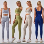 Womens Sportswear 2 Piece Tracksuit Snake Design Yoga Jogging Gym Wear Set Fitness Training Outfit