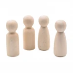 Wood craft DIY wooden peg dolls unfinished