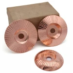 Wood Grinding Wheel Angle Grinder Disc Carving Sanding Abrasive Tool  For Angle Grinder High-carbon Steel  5/8inch Bore