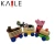 wooden farm animals train set educational toys