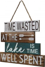 Wooden Sign Rustic Vintage Primitive Lake House Home Decor
