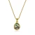 Import WX1294N Drop Stone Pendant Box Chain Gemstone Jewelry Necklace Gold Plated  Crystal Necklace Set from China