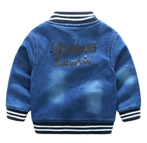 X89282A new arrival design kids winter clothing denim jackets coat for children clothes
