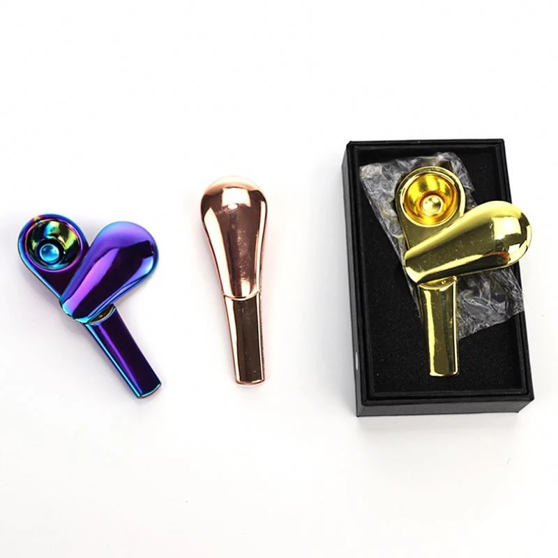 XZCY New style spoon pipe tobacco zinc alloy smoking accessories removable magnetic colorful smoking pipe
