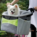 YA SHINE Soft Waterproof Bike Pet Carrier Bicycle Basket
