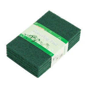Yiwu made kitchen sponge promotional household sand content green scouring pad