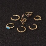 YW Multicol Clip On Wrap Earring Tragus Ear Cuff Clip Nose Ring No Piercing Body Jewelry Snug Ear Piercing Jewelry