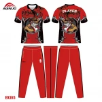Zimbabwe new model digital printing customized australia sports cricket jersey