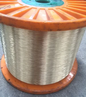 Brass coated plated steel wire