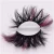 Import 25mm Colorful eyelashes Qingdao factory wholesale lash vendor real mink colored eyelash from China