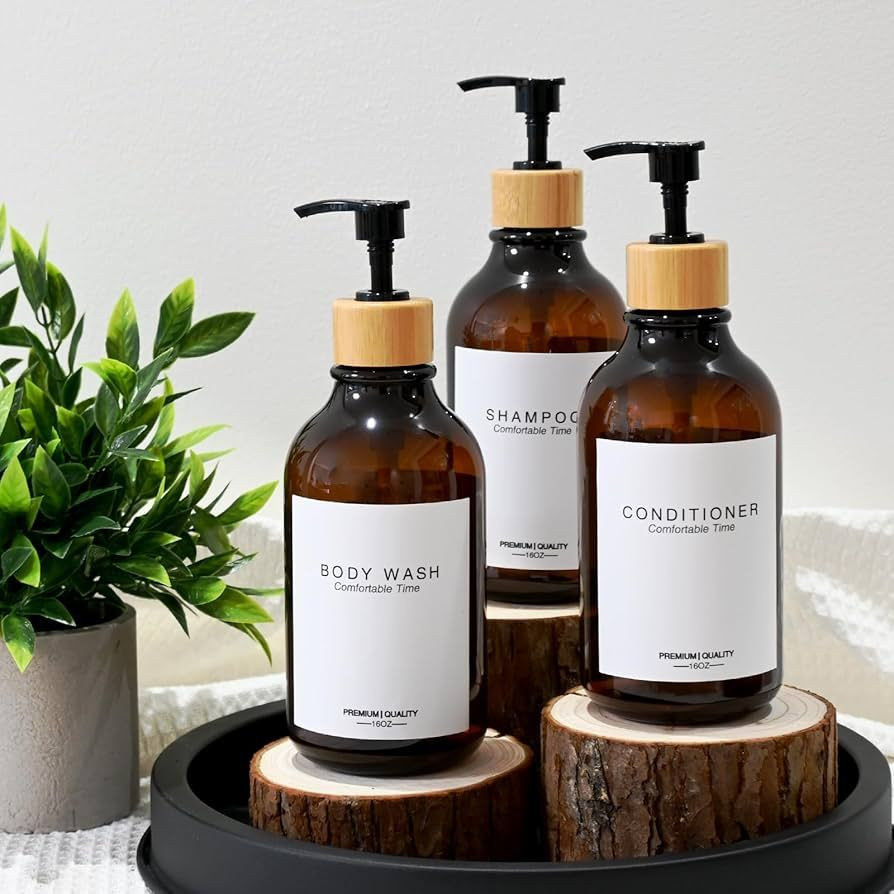 Buy Body Wash Conditioner Bottle Shower Gel Hand Resin Soap Dispenser ...