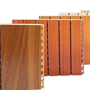 High Density Wooden Mdf Sound Insulating Board Slotted Acoustic Panel Board