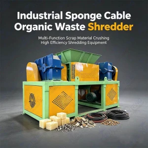 Industrial Sponge Cable Organic Waste shredder Machine Multifunction Scrap Material Crushing Shredding Equipment