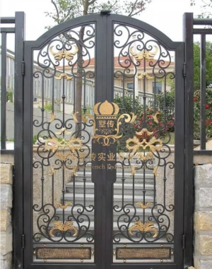 China wholesale wrought iron gates design  for driveways residential electric gates wrought iron garden gate designs wrought iron gate for sale