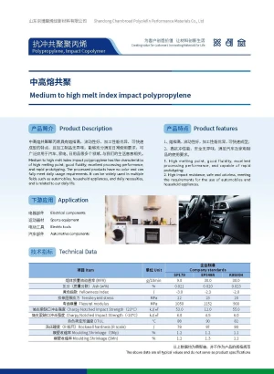 Medium to high melt index impact polypropylene