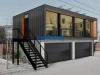 Prefabricated mobile house multi storey container house