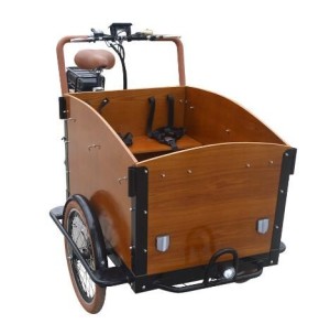 Top Quality Wooden  Electric cargo bike for kids