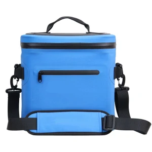 Portable TPU Cooler Bag, Waterproof Insulated Cooler Box with Airtight Zipper, Leakproof Ice Chest for Beach, Camping,