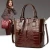 Import ladies fashion red black brown bags from China