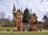 Wooden Outdoor Playground Kids Outdoor Play Structure Themed Slide