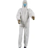 Disposable nonwoven isolation coverall