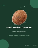 Semi Husked Coconut