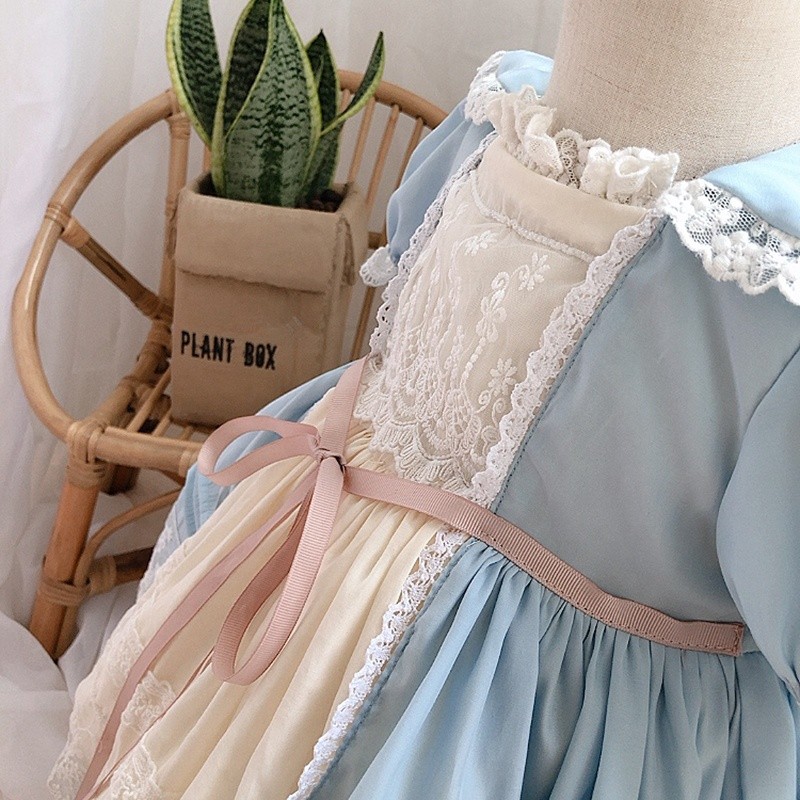 056138 infant toddler baby dresses spanish floral vintage girl&#x27;s dresses wholesale kids children&#x27;s clothes boutiques