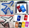 Aircraft Carabiner & Aluminum Luggage Tag