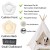 Import Pet Teepee Dog Cat Bed - Portable Pet Tents & Houses for Dog& Cat Beige Color 24 Inch from China