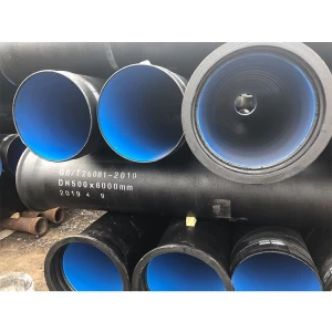 ISO2531 Class k9 K7 Ductile Iron Water Pressure Test DCI Pipes Ductile Iron Pipe Length