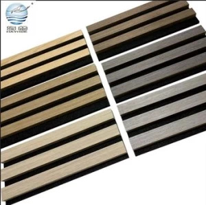 hot selling wooden slat acoustic panels fire retardant akupanel soundproofing materials for office hotel wall
