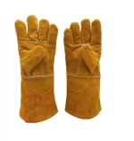 cow split leather gloves