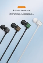 Metal L-Plug Gaming Pro Earphone MTB-L05 3.5mm audio interface