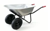 WB6418DS Large Capacity Galvanized Two Wheel Wheelbarrow with 200kg Load Capacity