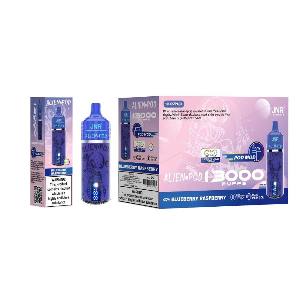 Buy Jnr Alien Vape Jnr Alien Pod 13000 Puffs Disposable Vape ...