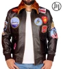 Top Gun Men Leather Jacket