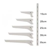 Adjustable Metal Shelf Bracket with Slotted Upright – 15cm to 35cm Wall Mounted Retail Display Support System