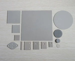 ALN ceramic sheet high thermal conductivity insulation gasket 114*114*0.5mm without holes