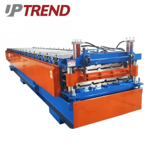 DOUBLE LAYER ROOFING SHEET ROLL FORMING MACHINE