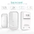 Import Wireless Door Bell,TRANHUIT Waterproof Touch Doorbell Chime Operating at 1000 Feet with 58 Melodies, 4Volume Levels & LED Flash from China
