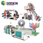 100% Biodegradable Corn Starch Bag film making machine in plastic extruders Plastic film blowing machine