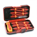 1000V 13 Pcs Electronic Insulated Screwdriver Set High Voltage 1000V Slotted Screwdriver Durable Hand Tools Accessory Set