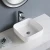 Import 1091 Bathroom vanity sanitary ware undermount sinks ceramic rectangular art basin from China